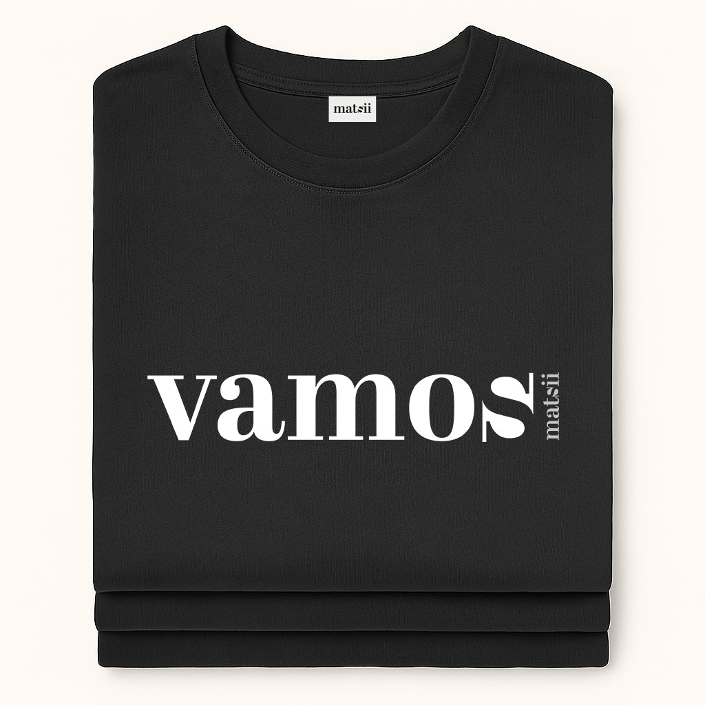 T-shirt - VAMOS Black - Loose Fit