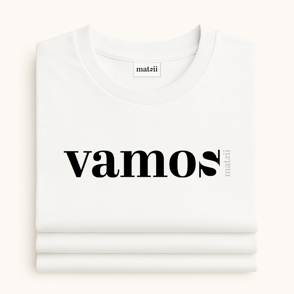T-shirt - VAMOS White - Loose Fit
