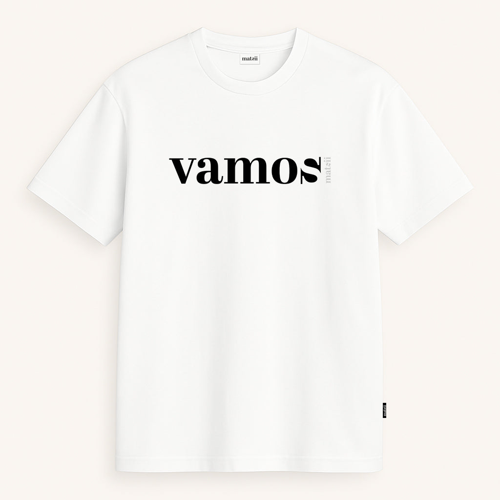 T-shirt - VAMOS White - Loose Fit