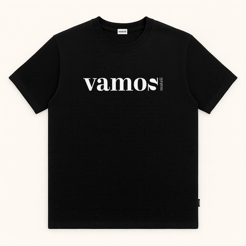 T-shirt - VAMOS Black - Loose Fit